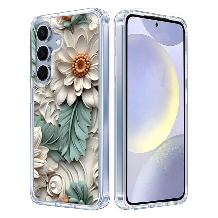 Husa pentru Samsung Galaxy S25, Atasare Magnetica, MagSafe, 3D Flower Medley 4