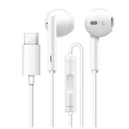 Casti Tip-C JBC-086A compatibila Samsung, Huawei, Alb