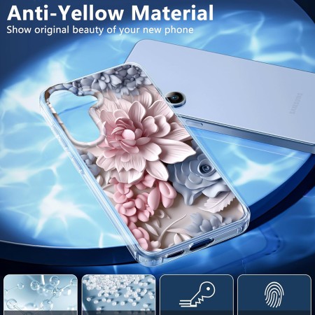 Husa pentru Samsung Galaxy S25, Atasare Magnetica, MagSafe, 3D Flower Medley 10