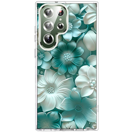 Husa personalizata pentru Samsung Galaxy S23 Ultra, MagSafe Atasare Magnetica, 3D Flower Medley 8