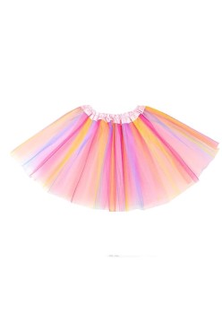 Costum Fluturas Fairy Dress cu Aripi Modelabile Luminoase pentru Copii, Fusta din Tul cu Lumini, 4 piese, Bumbac/Poliester, Curcubeu