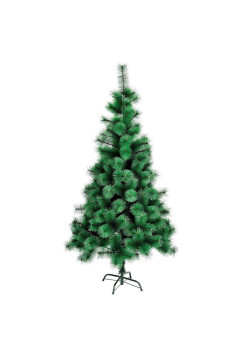 Brad artificial  tip pin clasic de Craciun, pentru interior/exterior, inaltime 120 cm, suport metalic inclus, verde