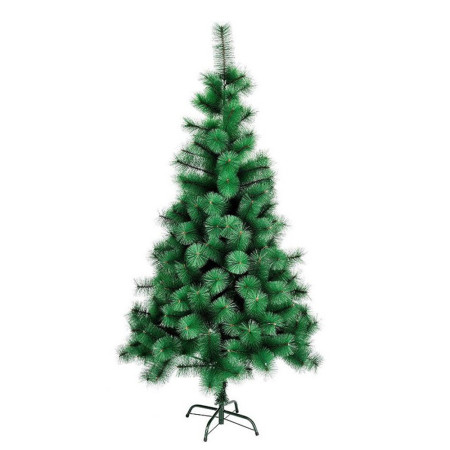 Brad artificial  tip pin clasic de Craciun, pentru interior/exterior, inaltime 120 cm, suport metalic inclus, verde