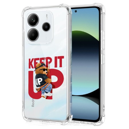 Husa Antisoc pentru Xiaomi Redmi Note 14 4G, AirBag PRO, Clear, Keep it Up