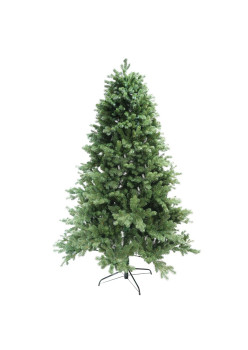 Brad artificial clasic bogat de Craciun 1.8m, 586 ramuri, suport metalic inclus, Verde
