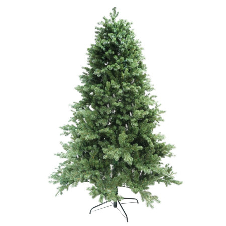 Brad artificial clasic bogat de Craciun 1.8m, 586 ramuri, suport metalic inclus, Verde