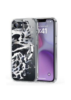 Husa pentru iPhone 16e, Atasare Magnetica, MagSafe, Pattern Skin 50, Clear