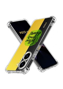 Husa Antisoc pentru Xiaomi Poco X7 Pro, AirBag PRO, Clear, Follow Your Dreams