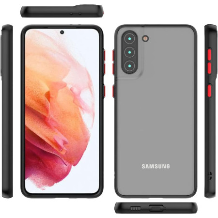 Husa cu protectie la camere si finisaj mat pentru SAMSUNG, Negru - Alege Modelul!