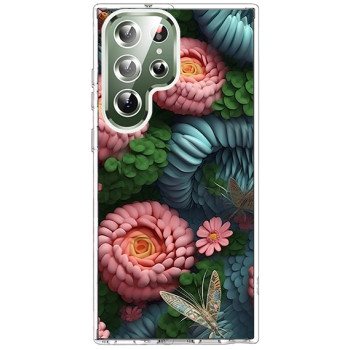 Husa personalizata pentru Samsung Galaxy S24 Ultra, MagSafe Atasare Magnetica, 3D Flower Medley 6