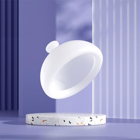 Masaj cu tambur cu presiune pentru piept, dispozitiv de eructare, cupa pentru terapie toracica, 10.1x6.5 cm, Alb