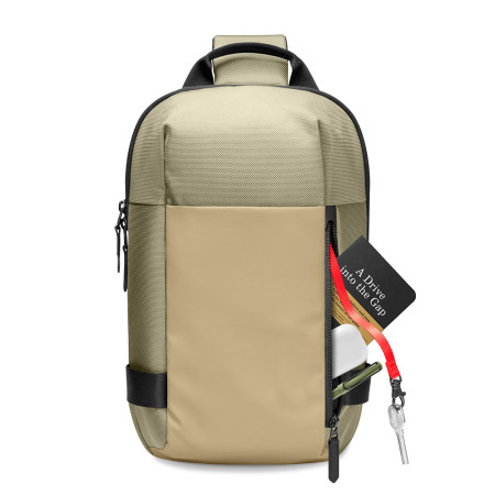 Rucsac Laptop T24S1D1 Buzunare multiple 7l, 11″, Khaki