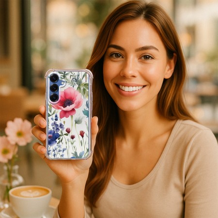 Husa pentru Samsung Galaxy S25, Atasare Magnetica, MagSafe, Model Floral 4