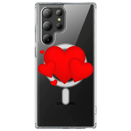 Husa personalizata Samsung Galaxy S24 Ultra, MagSafe Atasare Magnetica, Heart