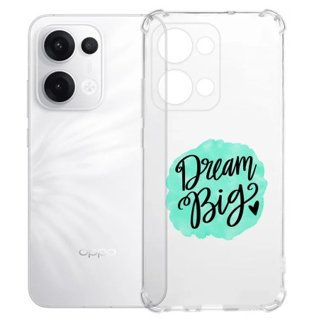 Husa Antisoc pentru Oppo Reno13, AirBag PRO, Clear, Dream Big
