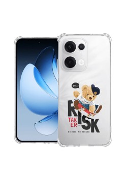 Husa Antisoc pentru Oppo Reno13, AirBag PRO, Transparent, Risk Taker