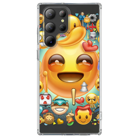 Husa personalizata pentru Samsung Galaxy S23 Ultra, MagSafe Atasare Magnetica, Emoji Baby Face