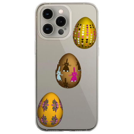 Husa personalizata Apple iPhone 14 Pro Max, Egg Gold 