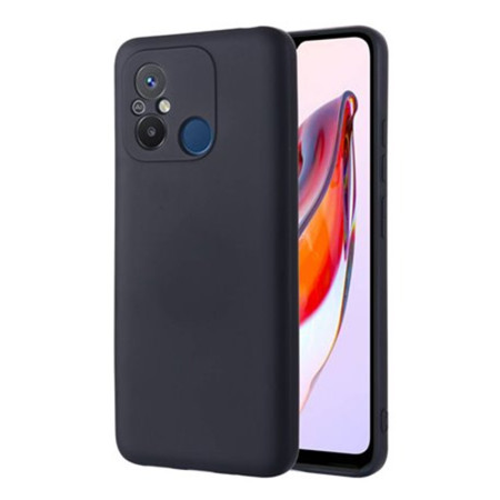 Husa Soft Silicon compatibila cu Xiaomi Redmi 12C, Matte Efect, Camera Ultra Safe, Negru