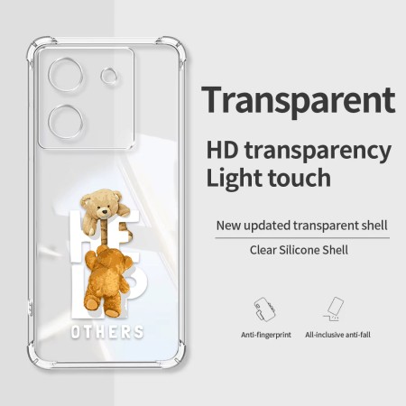 Husa Antisoc pentru Xiaomi Poco M7 Pro 5G - AirBag TPU, Colțuri Ranforsate - Help Others