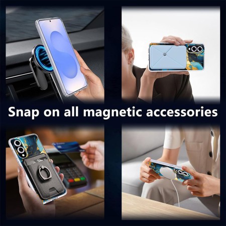 Husa pentru Samsung Galaxy S25 Edge, Compatibila MagSafe, NB 5, Protectie AntiSoc, Incarcare Wireless