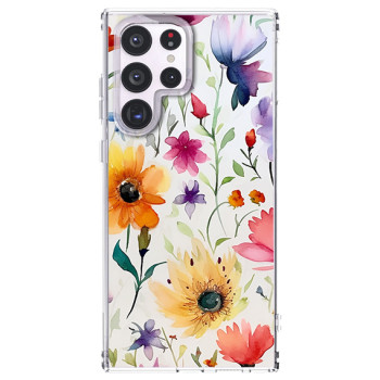 Husa personalizata pentru Samsung Galaxy S24 Ultra, MagSafe Atasare Magnetica, Antisoc, Model Floral 1