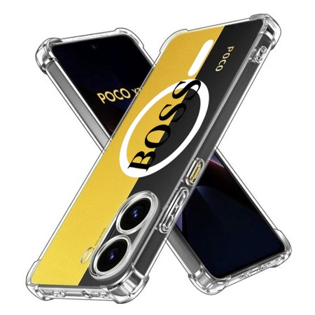 Husa Antisoc pentru Xiaomi Poco X7 Pro - AirBag TPU, Colțuri Ranforsate - Boss 