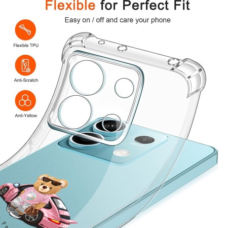Husa Antisoc pentru Xiaomi Redmi Note 14S - AirBag TPU, Colțuri Ranforsate - Girl Power