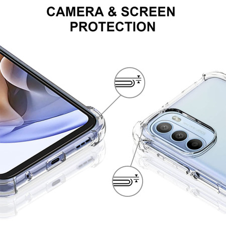 Husa Antisoc compatibila Motorola Moto G31 / Moto G41, PRO AirBag, Clear