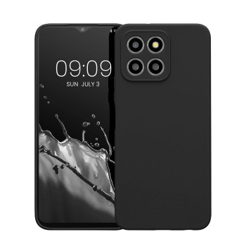 Husa silicon compatibila Honor 70 Lite, Camera SuperProtect, Anti-Zgarieturi Interior din Microfibra, Negru 
