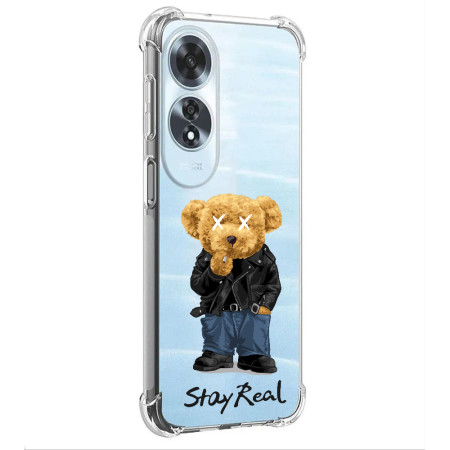 Husa Antisoc pentru Oppo A60, AirBag PRO, Transparent, Stay Real