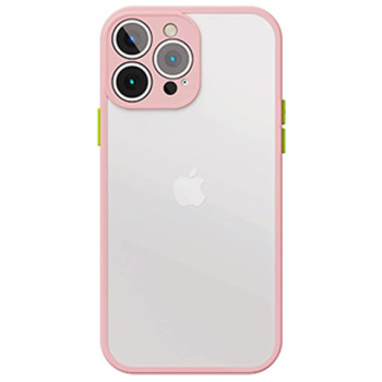 Husa cu protectie la camere si finisaj mat pentru APPLE iPhone, Roz - Alege Modelul!