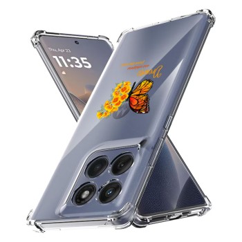 Husa Antisoc pentru Motorola Edge 60 / Edge 60 Fusion - AirBag TPU, Colțuri Ranforsate- Butterfly Galben 