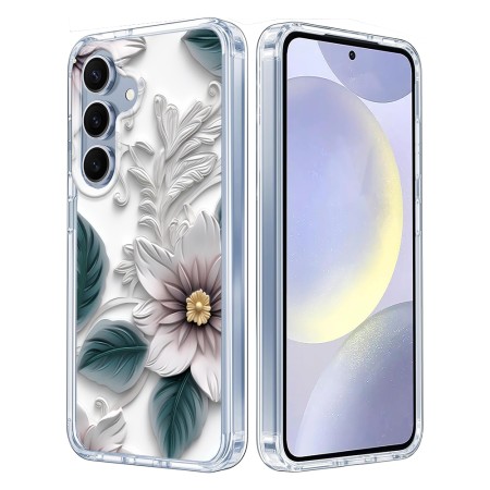 Husa pentru Samsung Galaxy S25, Atasare Magnetica, MagSafe, 3D Flower Medley 16