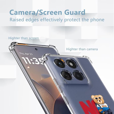 Husa Antisoc pentru Motorola Edge 60 / Edge 60 Fusion - AirBag TPU, Colțuri Ranforsate - No Excuses