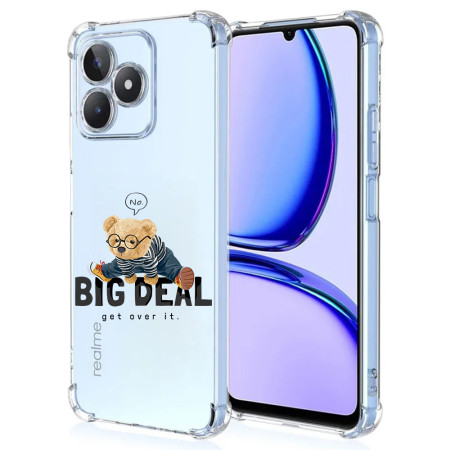 Husa Antisoc pentru Realme C51, AirBag No Big Deal, Clear