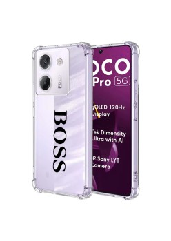 Husa Antisoc pentru Xiaomi Poco M7 Pro 5G - AirBag TPU, Colțuri Ranforsate - Boss 