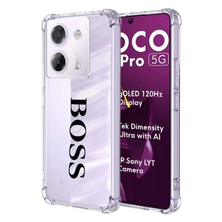 Husa Antisoc pentru Xiaomi Poco M7 Pro 5G - AirBag TPU, Colțuri Ranforsate - Boss 