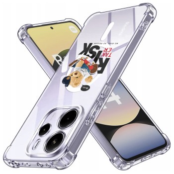 Husa Antisoc pentru Xiaomi Redmi Note 14 4G (Standard) - AirBag TPU, Colțuri Ranforsate - Risk Taker 