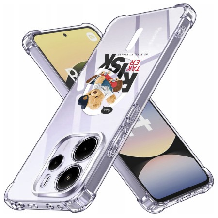 Husa Antisoc pentru Xiaomi Redmi Note 14 4G (Standard) - AirBag TPU, Colțuri Ranforsate - Risk Taker 