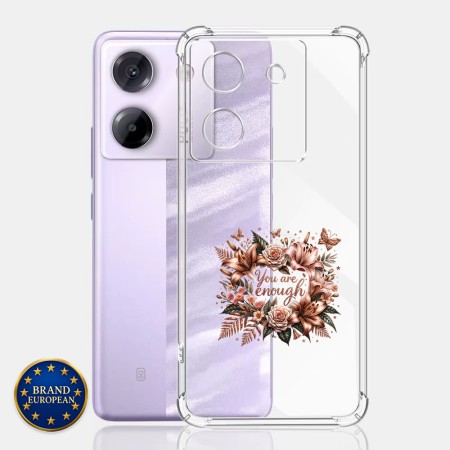 Husa Antisoc pentru Xiaomi Poco M7 Pro 5G - AirBag TPU, Colțuri Ranforsate - You Are Enough