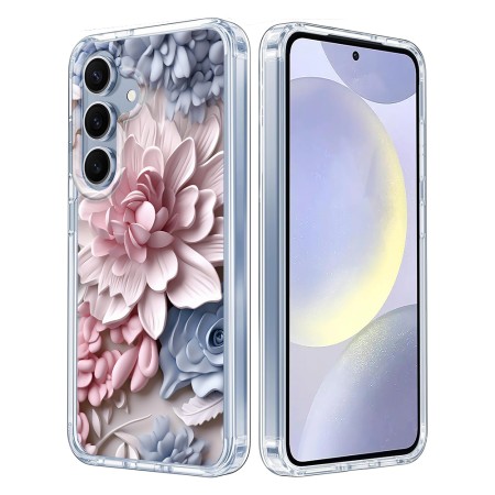 Husa pentru Samsung Galaxy S25, Atasare Magnetica, MagSafe, 3D Flower Medley 10
