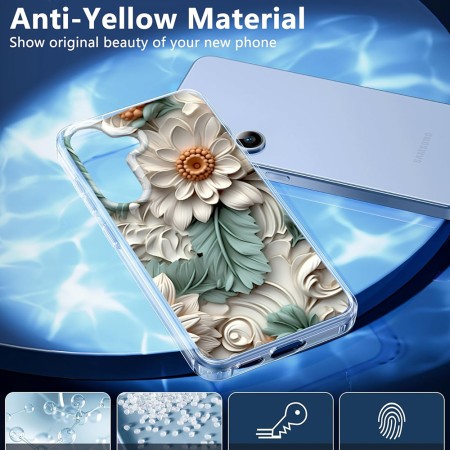 Husa pentru Samsung Galaxy S25, Atasare Magnetica, MagSafe, 3D Flower Medley 4