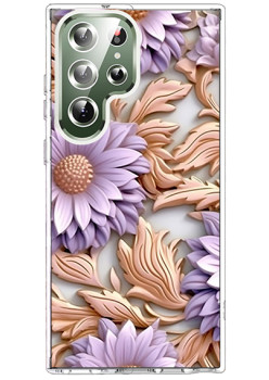 Husa pentru Samsung Galaxy S25 Ultra, Atasare Magnetica, MagSafe, 3D Flower Medley 5