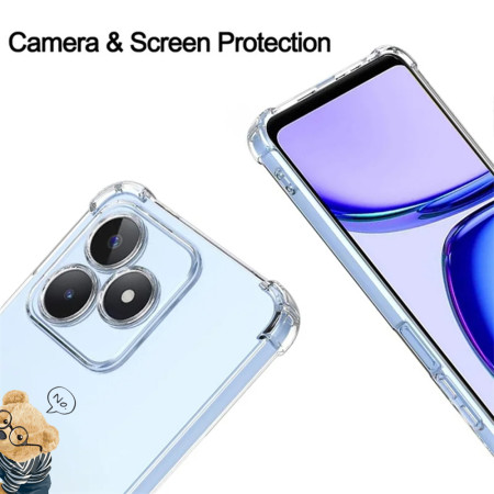 Husa Antisoc pentru Realme C51, AirBag No Big Deal, Clear