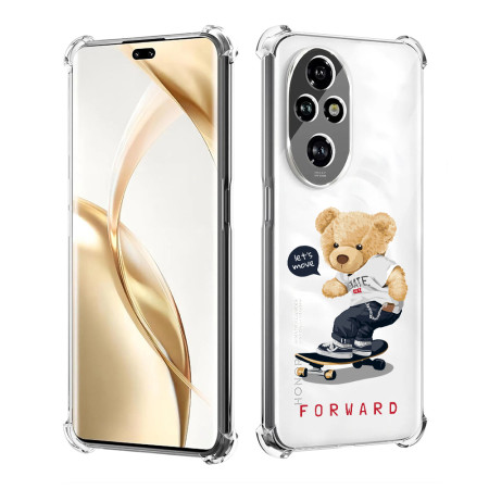 Husa Antisoc pentru Honor 200 Pro, AirBag PRO, Protectie Completa, Design Transparent, Let’s Move Forward