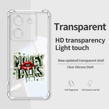 Husa Antisoc pentru Xiaomi Poco M7 Pro 5G - AirBag TPU, Colțuri Ranforsate - Money Talks 