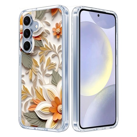 Husa pentru Samsung Galaxy S25, Atasare Magnetica, 3D Flower Medley 3