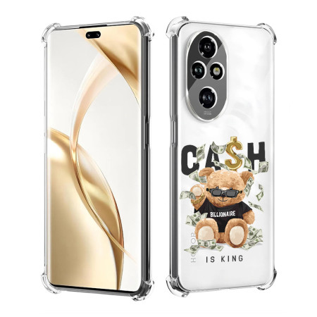 Husa Antisoc pentru Honor 200 Pro, AirBag PRO, Protectie Completa, Design Transparent, Cash is king  