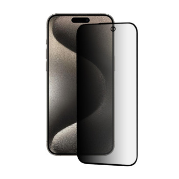 Folie pentru iPhone 15 Pro Max, HD Privacy, Black